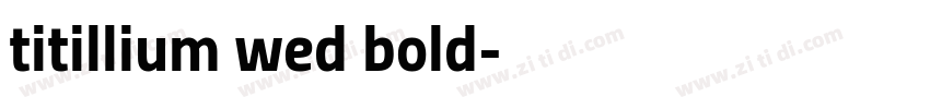 titillium wed bold字体转换